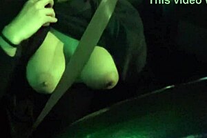 Italian Big Tits Milf Artemisia Love Flashes Boobs While Driving