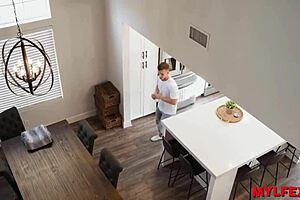 I fantasized as a single milf with my son's best friend, fucking him hard.