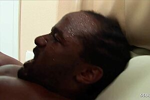 Big natural tits ebony bitch rides big black cock in quickie cheating fuck next door