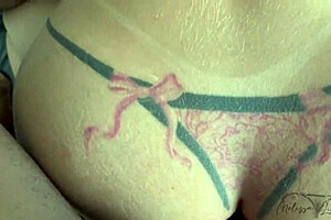 i moaned so loud during double penetration, feeling hot creampie in my ass.