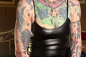 Milf Hotink4u Orgasms Hard Riding a Dildo with Clit Piercing and Wet Pussy