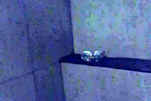 Asian Wife's Secret Gym Shower Masturbation