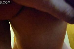 stpmother, seduce stepson with lotion on pregnant belly