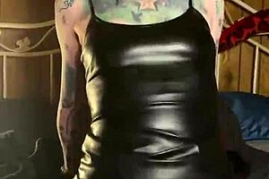 Milf Hotink4u Orgasms Hard Riding a Dildo with Clit Piercing and Wet Pussy