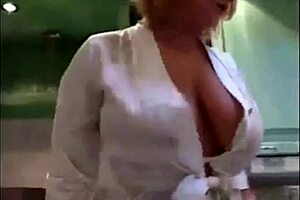 date with blonde milf, 'show me those big tits'