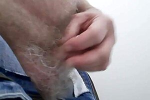 Rustyas1 masturbates small cock in public toilet to orgasm