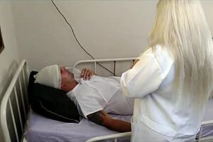 Nurse banging patient in hospital... damn, what a slutty scene!