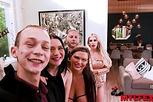 Mylfex new year reunion turns into rough family orgy