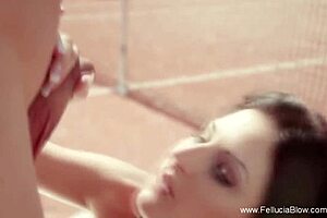 Redhead Milf Tastes Cumshot After Handjob And Blowjob