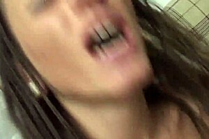 the italian milf puts a dildo in her ass for some fun masturbation