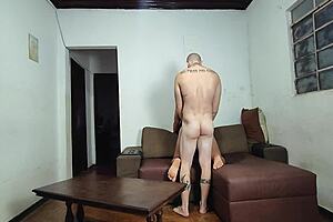 Mommy masturbates with dildo during video game