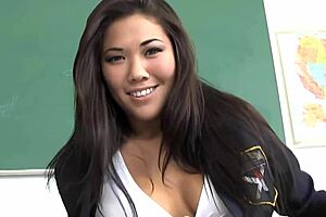 Asian girl gets fucked by teacher!