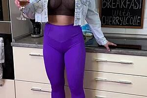 Breakfast With Cherrylcolle Involves Food Fetish Play With Nylon And Heels