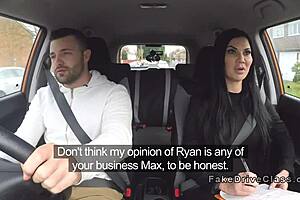 Busty Milf Examiner Sucks Big Cock In Car