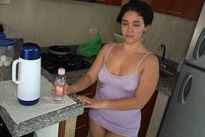 Hot MILF stepmom fucks her stepson's best friend passionately.