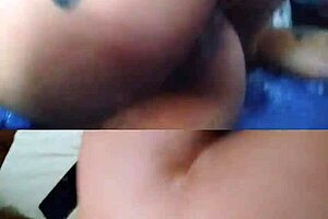 My ass worshipped and creampied by husband's big dick.