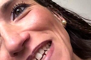 the italian milf puts a dildo in her ass for some fun masturbation