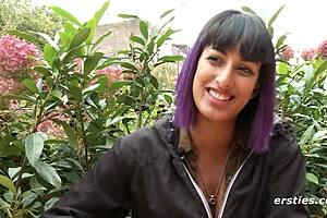 exhibitionist babe toys her wet pussy in public restroom for thrills. her daring play in a risky spot turns heads.