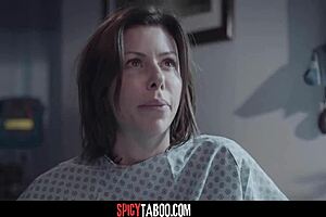 Busty MILF and teen visit doctor for examination in hospital