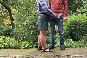 pleas son-in-law cum on my lether skirt