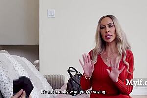 MILF's Past as Family Slut Gets Her Blackmailed by Stepson for Wild Action on iMYLF