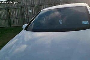 filthy kiwi mature milf pisses at campground... campers around