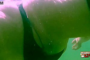 penny pax masturbates underwater and gets super horny