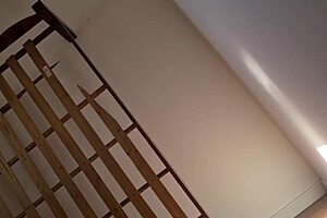 stepmom with big boobs enters my room excitedly.