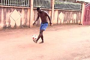 cameroonian footballer fucks spectator publicly after match!