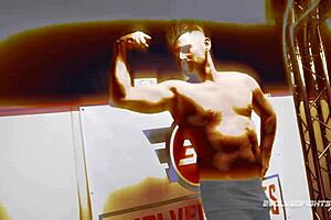 Brandi Mae和Jack Friday摔跤争夺口交主导权