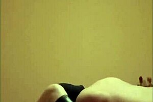 Maitresse K in body and stockings dominates her slave with intense orgasms