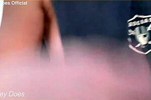 Wife dares to flash on the street.