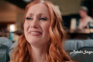 Milf dominates young redhead with spanking 😈