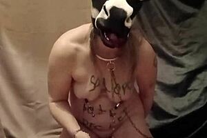 Slave gets humiliated with anal enema 😩