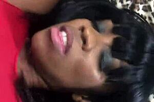 Fresh ebony milf meets Italian pounding in POV climax