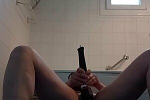 Bound European Whore Teases and Slaps Herself to Orgasm Outdoors!