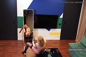 Hidden Cam Catches Czech Milf Secretly Masturbating Before Mirror