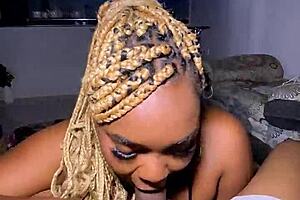 want to see me suck my ebony stepsister's shaved pussy passionately?