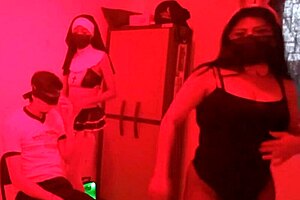 Latina Milfs Dance Erotically For Effeminate Man, Almost Leading To Sex With Both