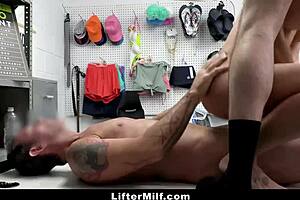 Blonde milf sloan rider expertly handles both mall officers in domination