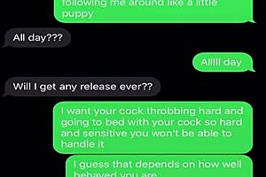 Sexting and humiliating my sissy bitch real hard
