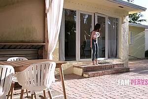 a risky romp with stepmom! big tits and taboo thrills!