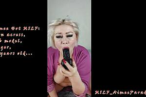 Very beautiful russian milf aimeeparadise masturbates to order with anal finger play