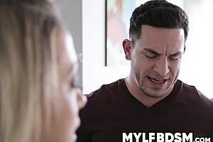 blonde milf rides big cock cowgirl style handcuffed