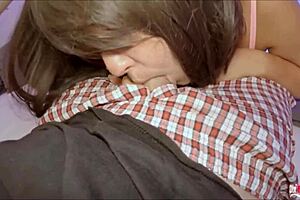 curvy hot wife gets anal creampie from friend