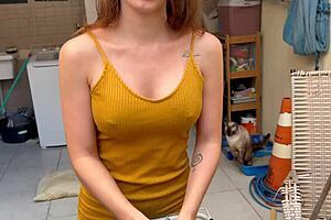 Brazilian sister-in-law loves sucking nerd's dick