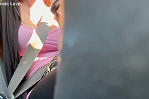 Artemisia Love Flashes Big Boobs in Car