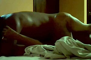 Macho tied up the cuckold outside and took Karina hard