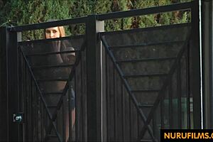 lesbian wives invite the nosey neighbor?