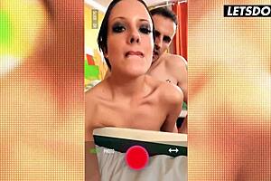 Lexy Layo, horny milf, banged hard by her roommate at Horny Hostel